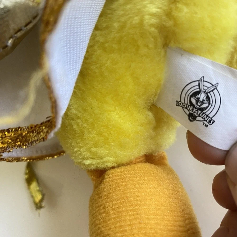 Vintage Tweety Bird‎ Angel Plush Looney Tunes 1998 Ace Gold White 12